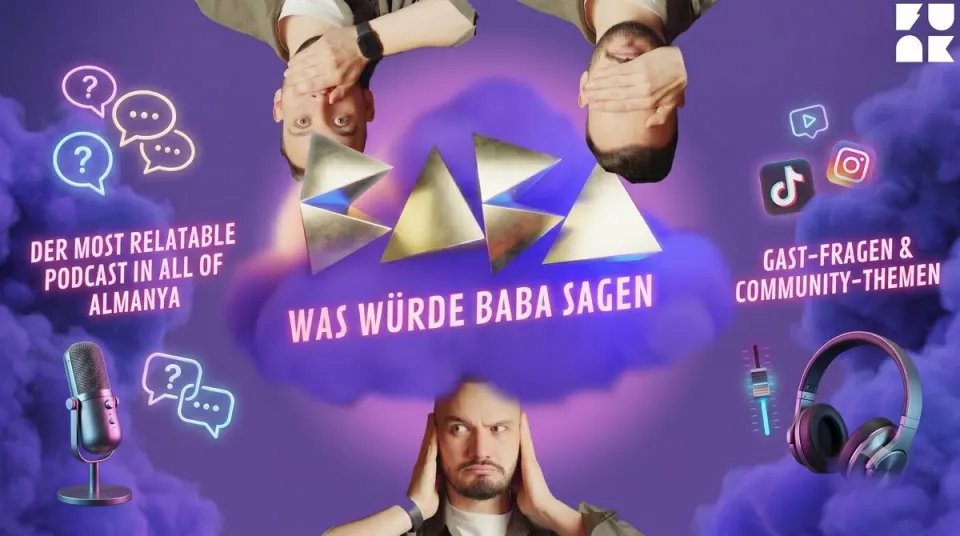 Marcel Aburakia im FUNK-Podcast Was würde Baba sagen?